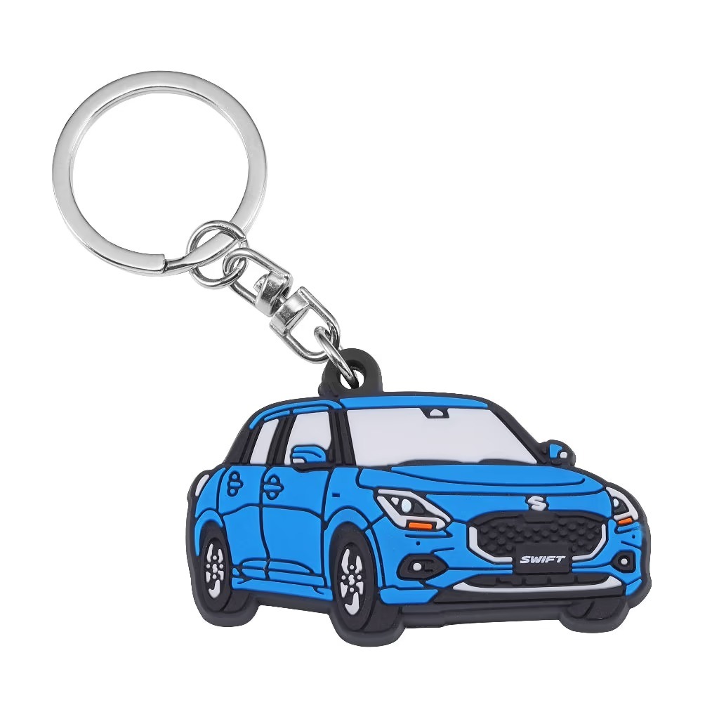 SUZUKI 日本原廠精品 SWIFT 四代 雙色鑰匙圈 橡膠鑰匙圈