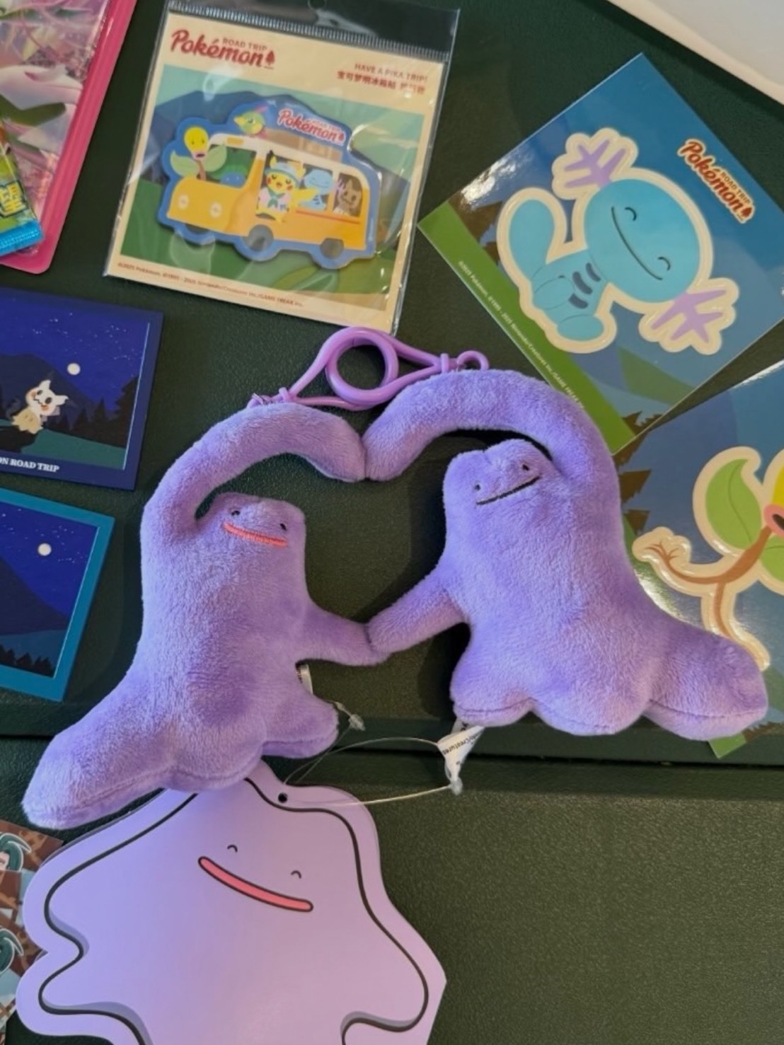 POKEMON 寶可夢 磁吸百變怪 愛心 吊飾 鑰匙圈 一組兩隻