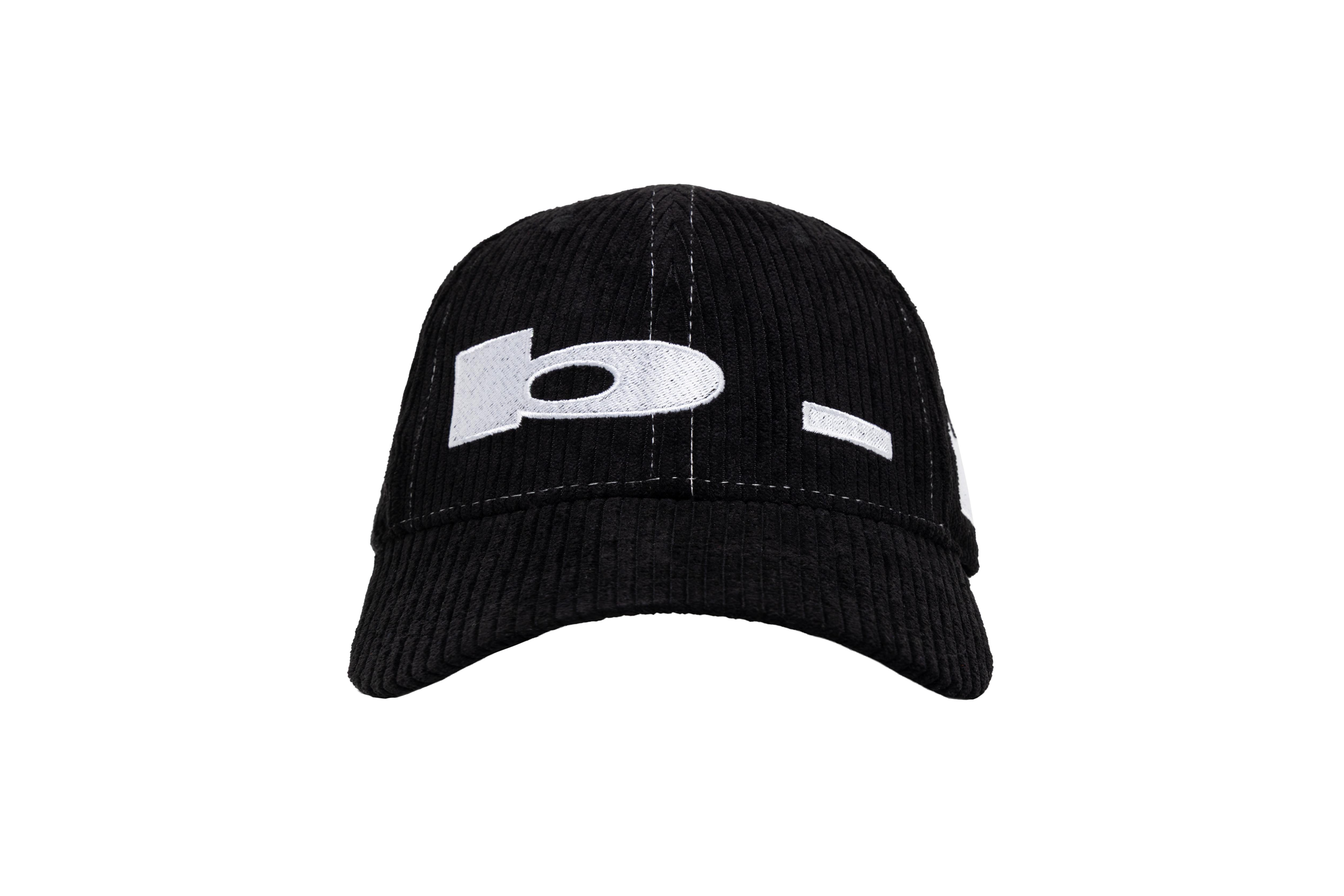 b.Eautiful “b.E Low Hat" (Black Corduroy / White)