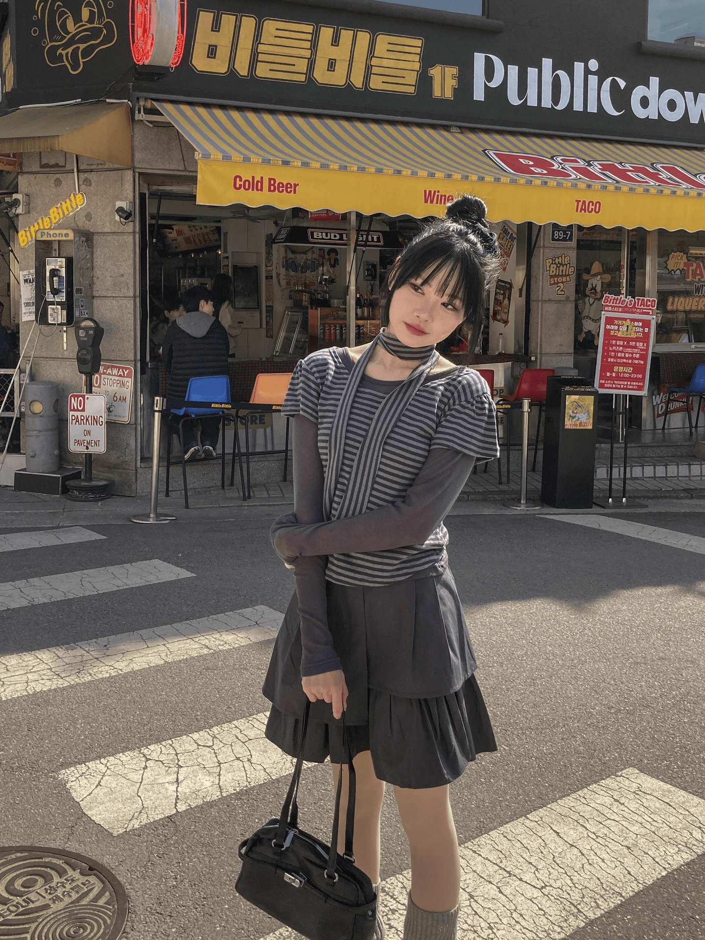 超適合疊穿！透感圓領上衣〈🇰🇷DAY 1〉