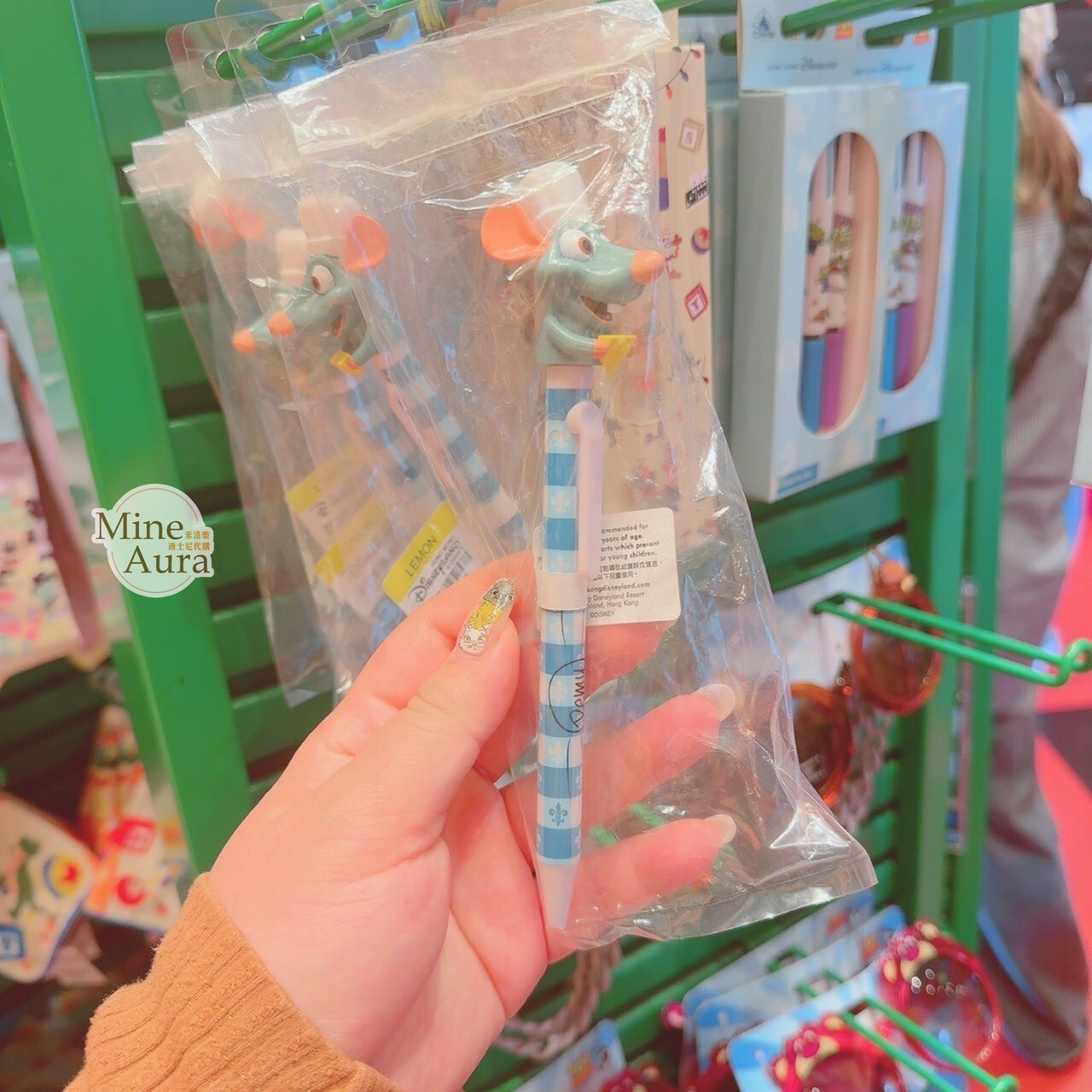 小米 Remy 大頭 拿起司造型 立體造型 圓珠筆 料理鼠王 Ratatouille -香港迪士尼樂園