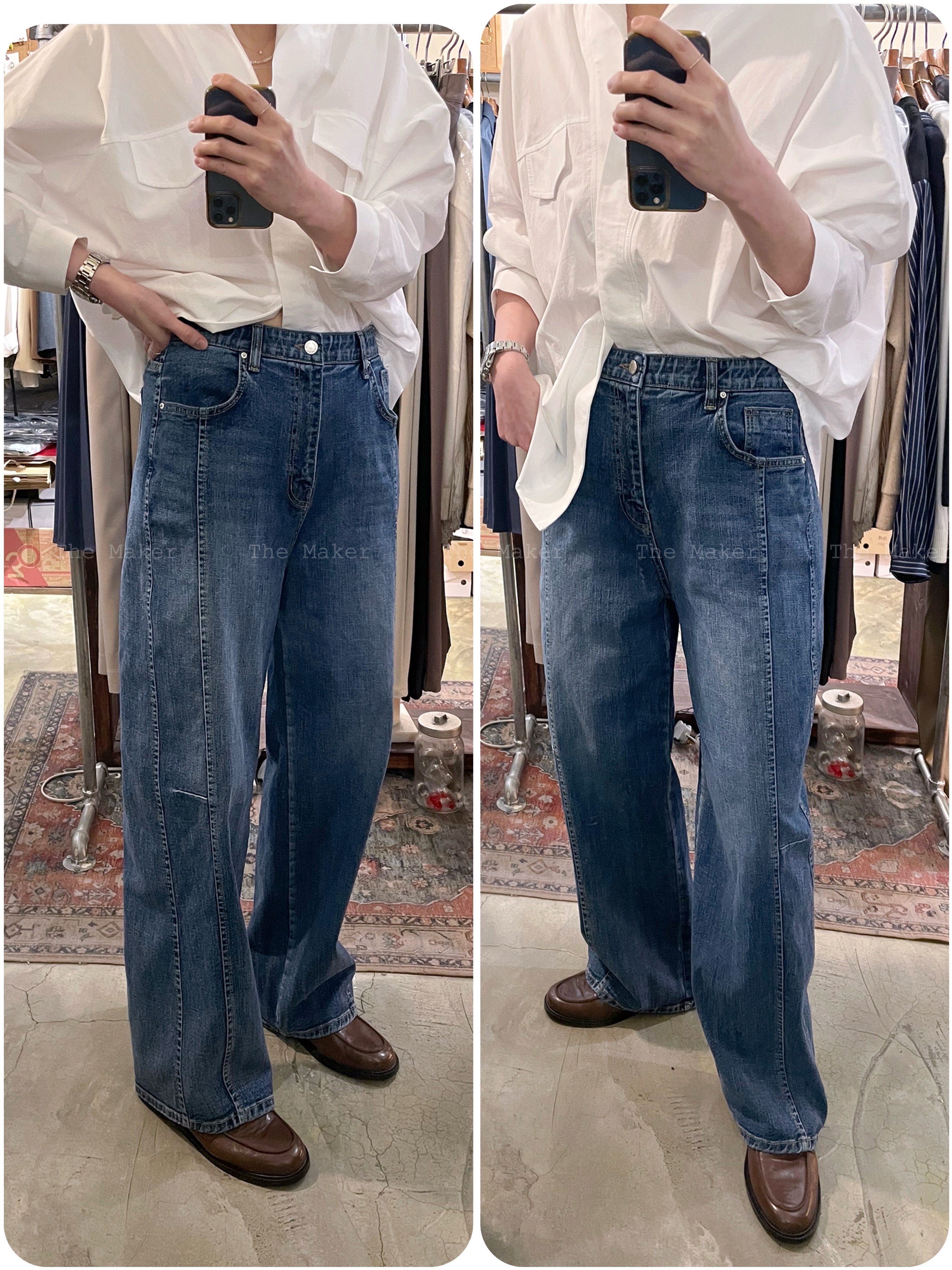 🍋 夏日超長腿3D斜切牛仔褲 🍋