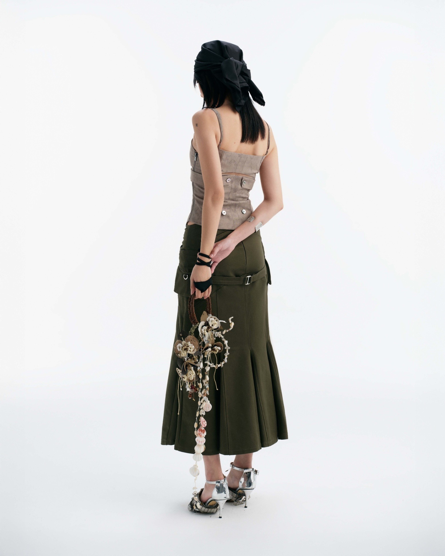 【預購】越南女裝品牌 BUNNYHILL MIRAMON FLARED SKIRT 美人魚修身裙 (GREEN)