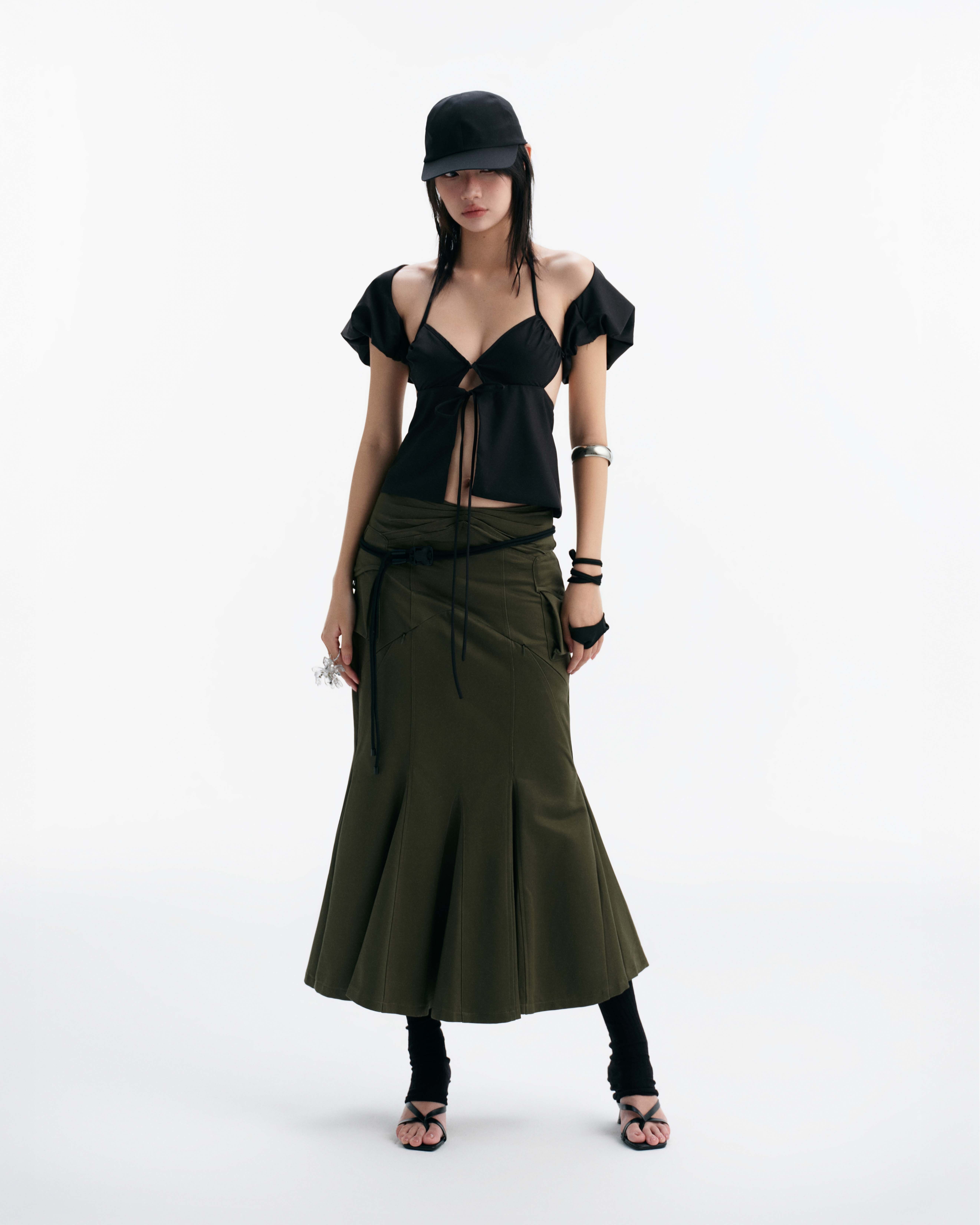 【預購】越南女裝品牌 BUNNYHILL MIRAMON FLARED SKIRT 美人魚修身裙 (GREEN)