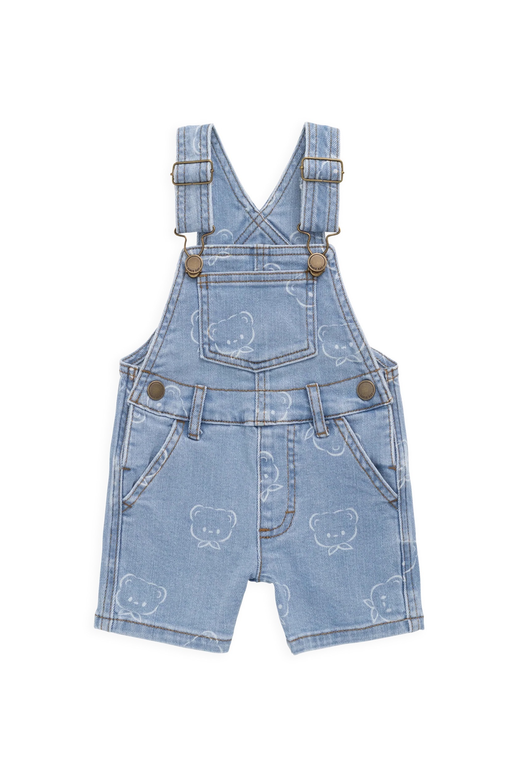 【預購】JAMIE KAY -Fenix Short Overalls（Bowie Bear Denim）