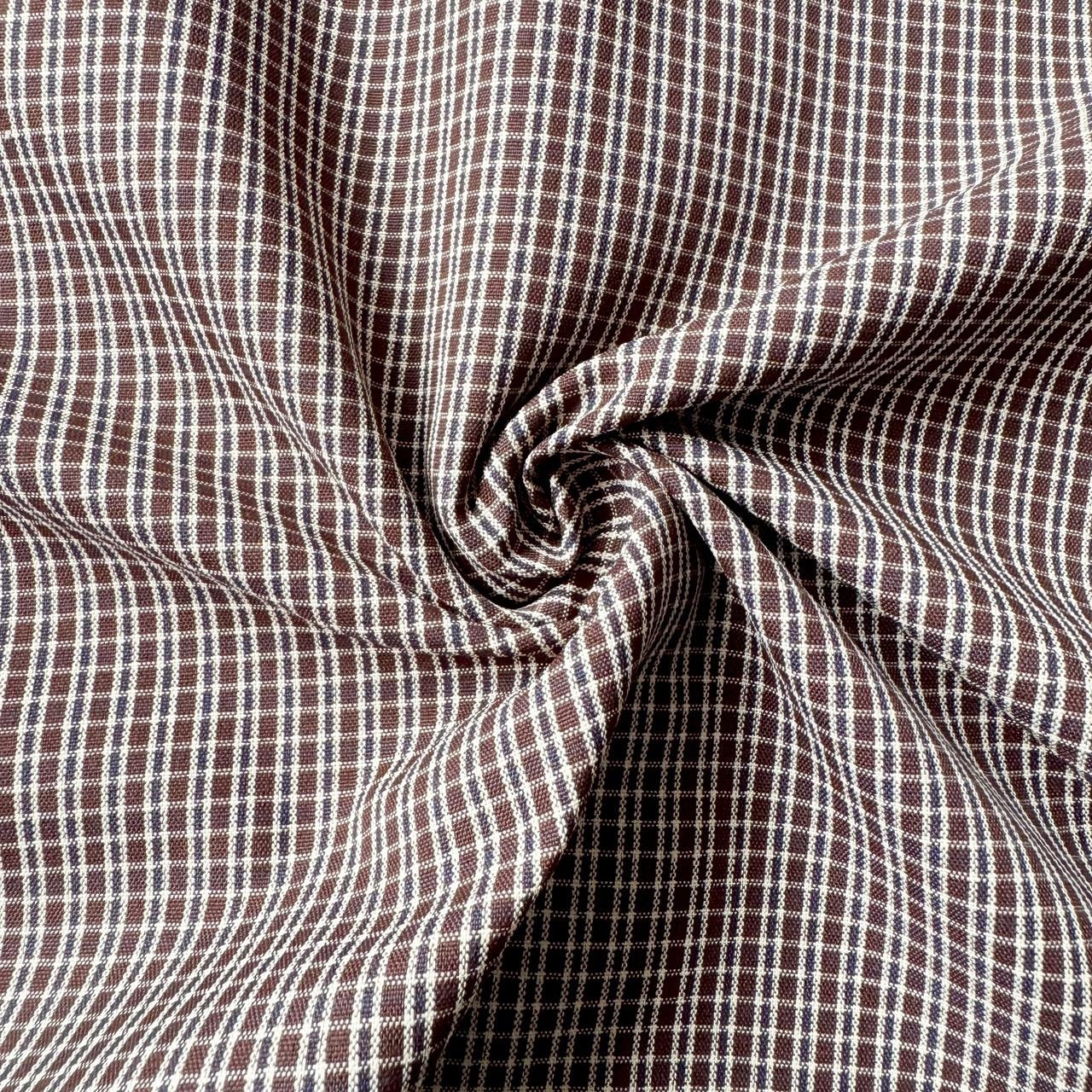 格紋口袋寬短版型襯衫 98355