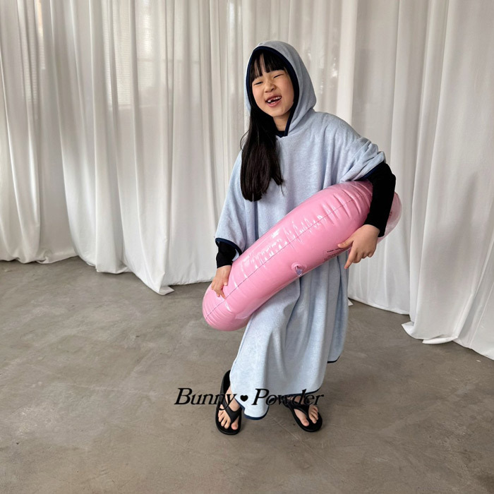 正韓夏BUNNY POWDER 兩色call me連帽浴巾