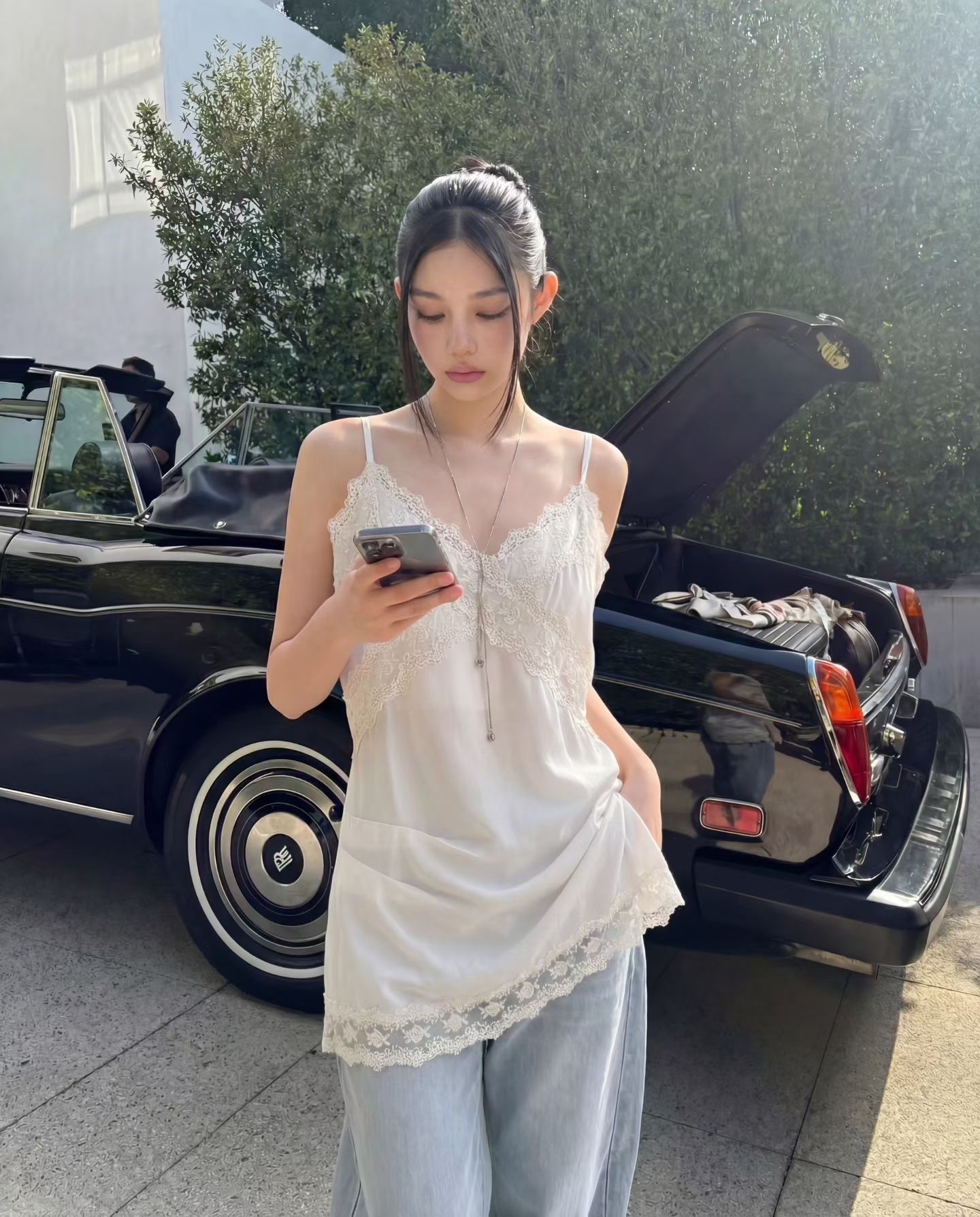 歐式蕾絲背心裙