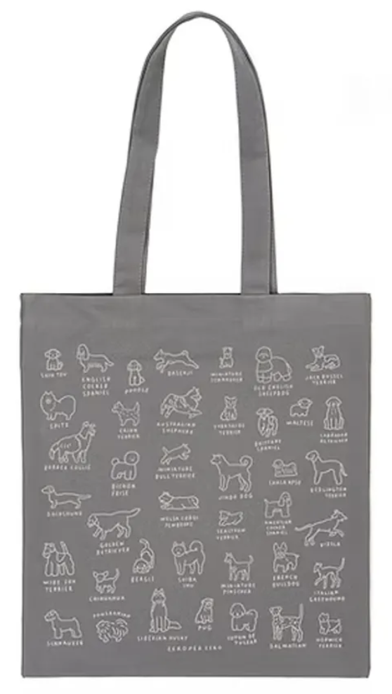 韓國Zero Per Zero｜狗狗字典 環保帆布袋 托特包