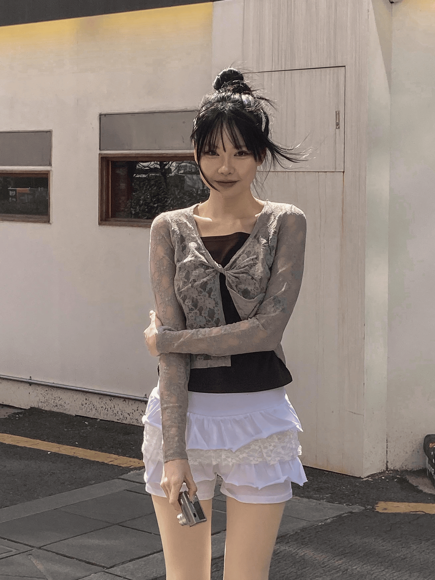 Lace In The Middle Skorts〈🇰🇷DAY 1〉