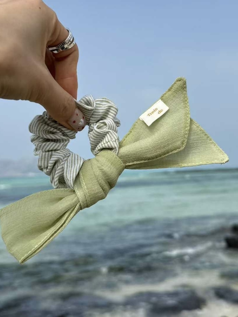 26B305 南法風格 蘋果綠法式小腸圈