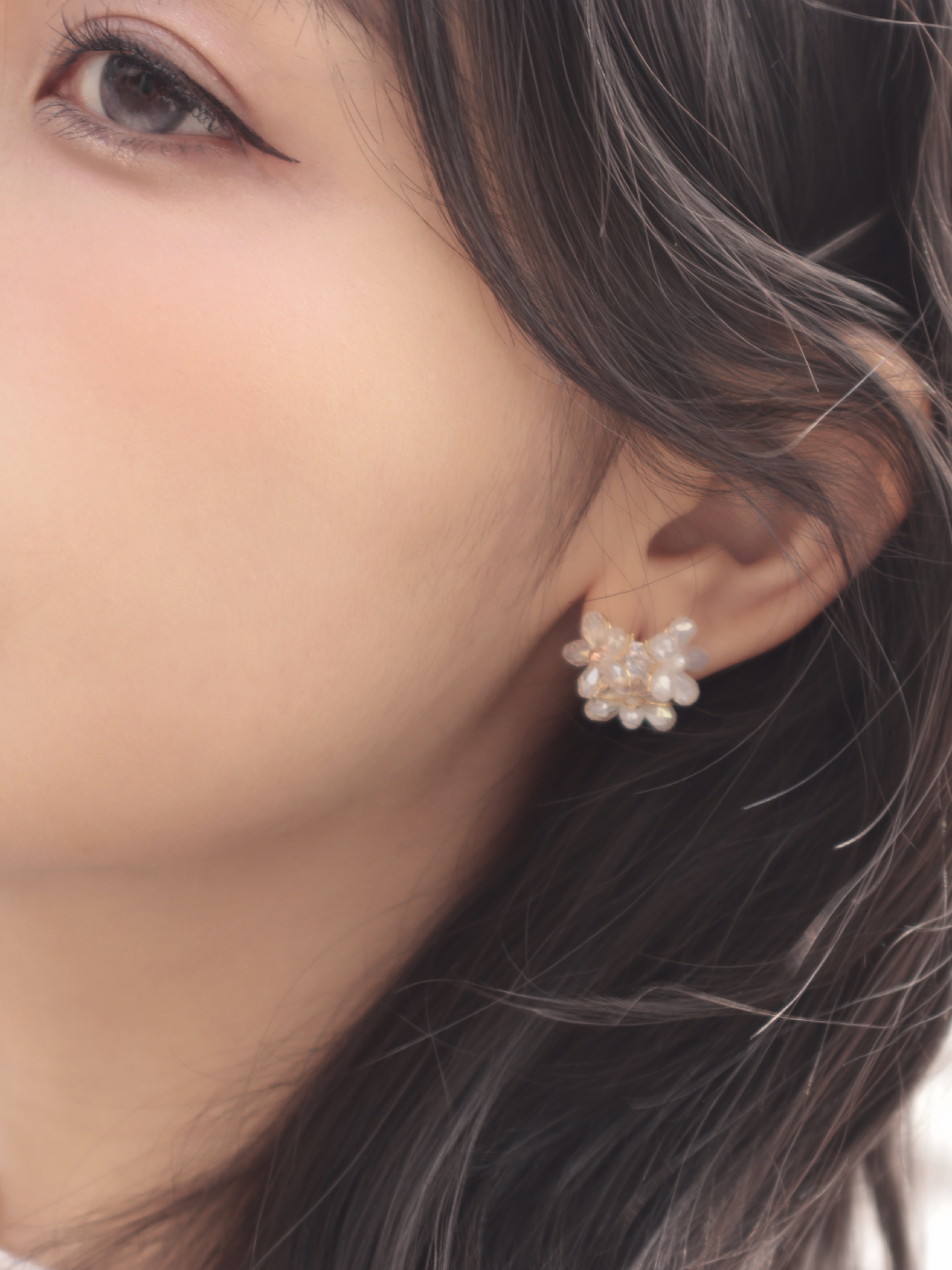 26B309 莫內的小水晶花園耳環