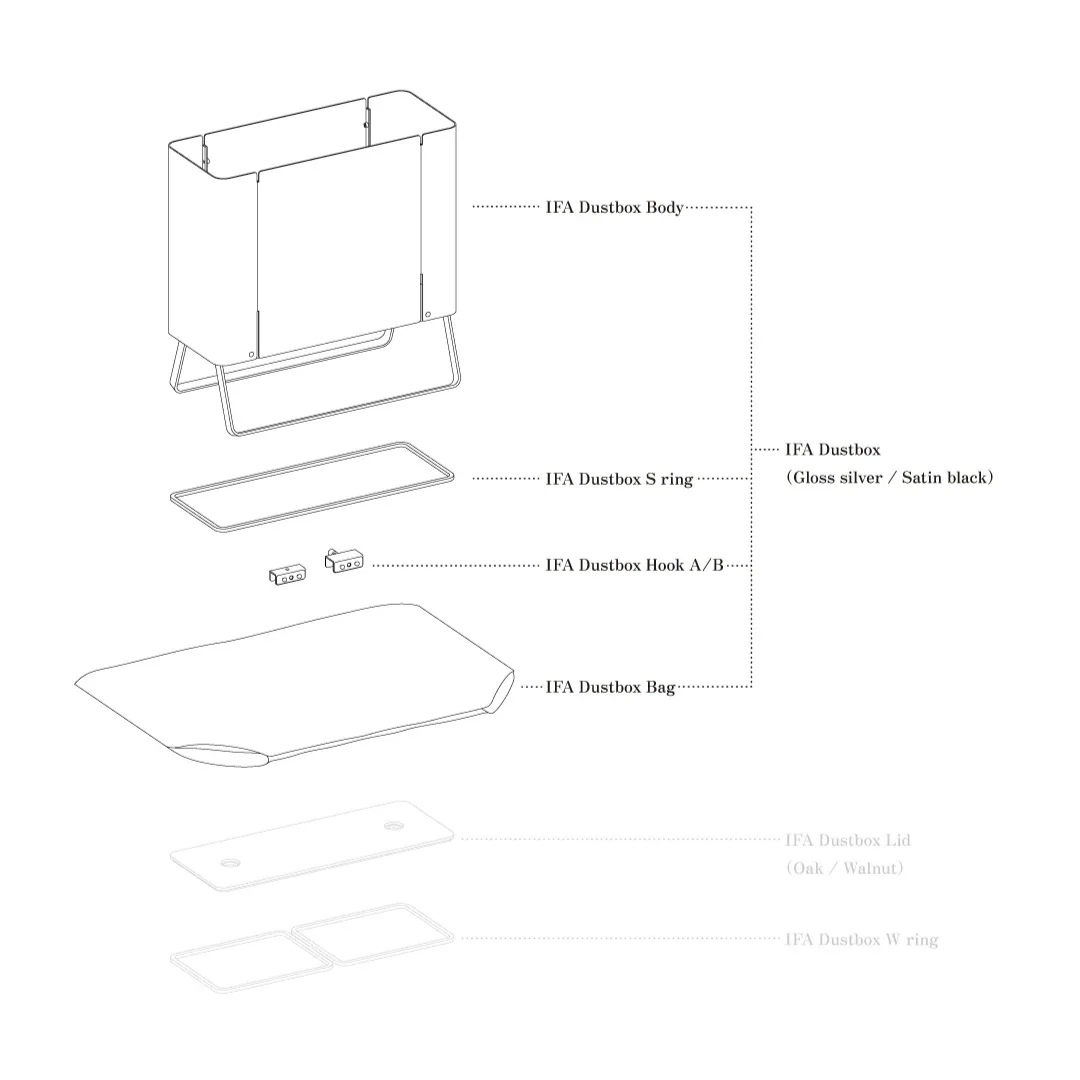 IFA｜鋁製收納整理箱/垃圾箱