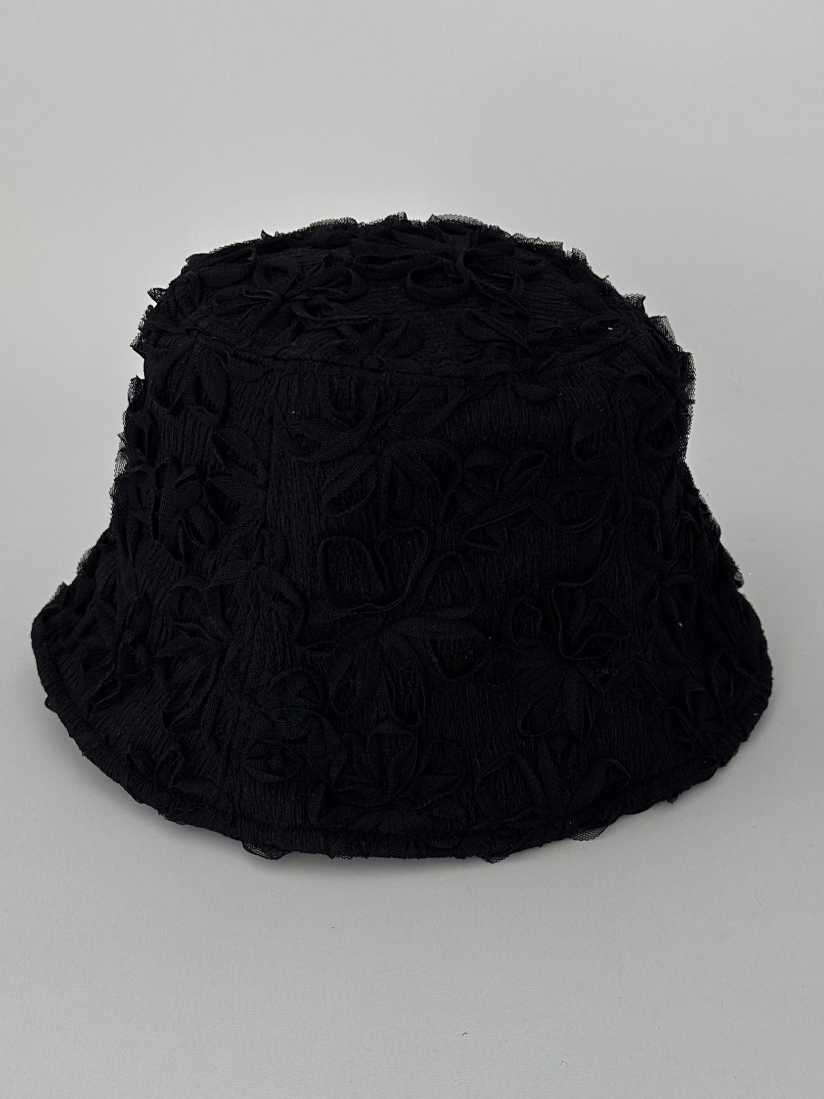 26B315 花花蕾絲漁夫帽