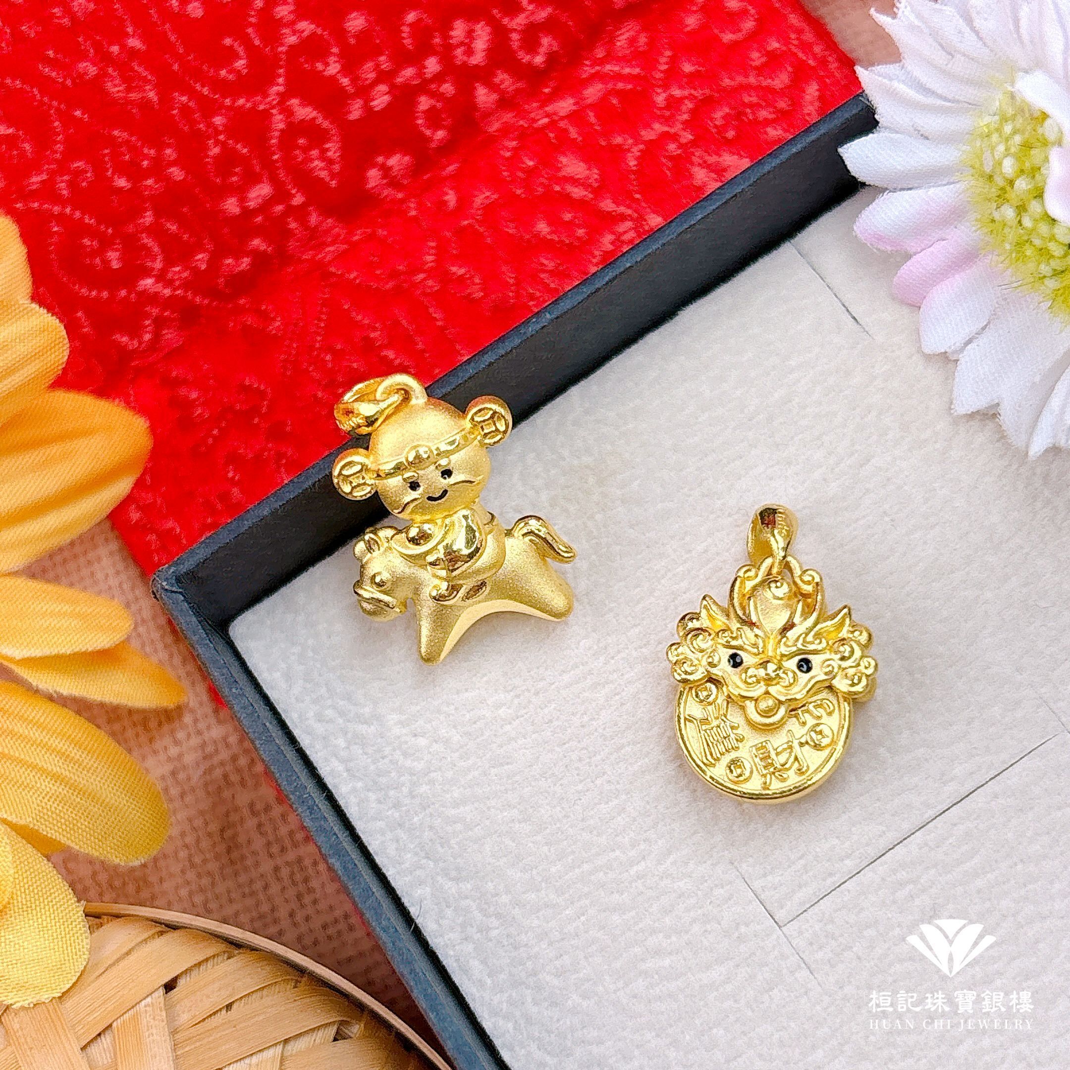 財神馬上到/咬錢來貔貅 黃金墜子