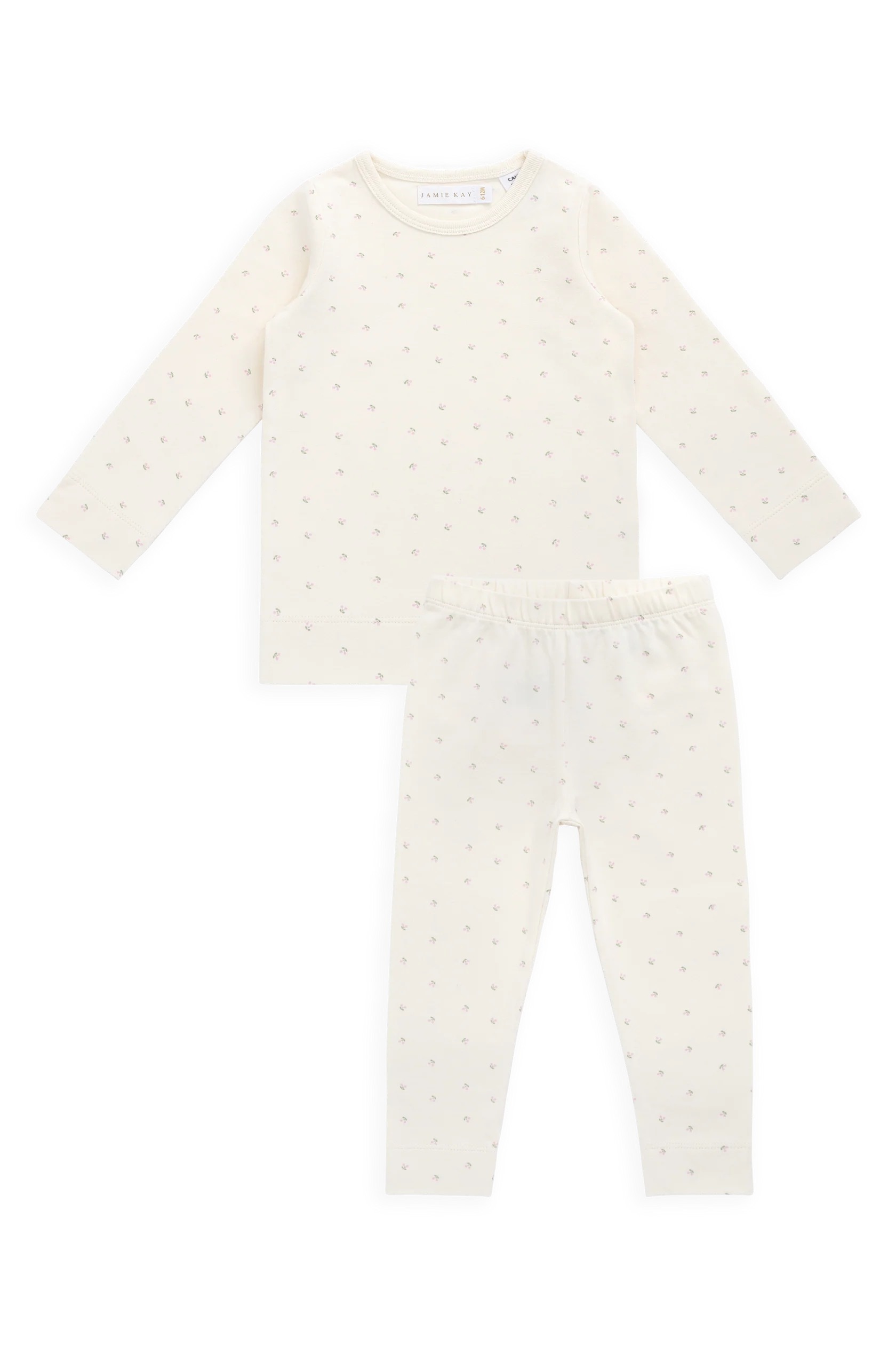【預購】JAMIE KAY -Organic Cotton Baker Long Sleeve Pyjama Set（Ditsy Cherries）