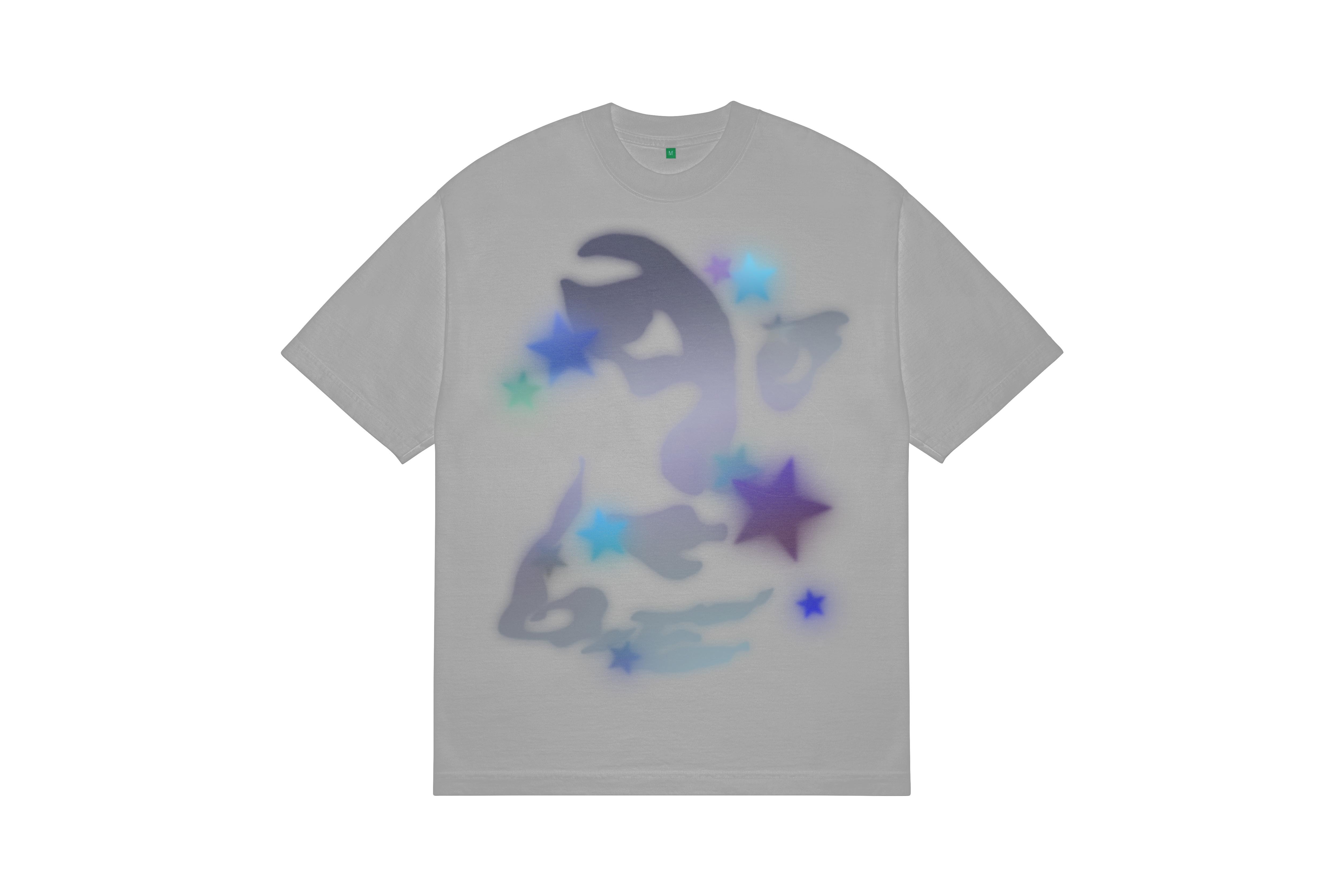 b.Eautiful "Airbrush T-Shirt" (Dark Silver)