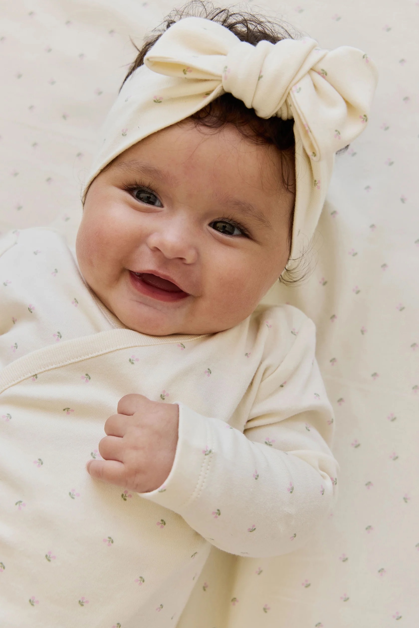 【預購】JAMIE KAY -Organic Cotton Headband（Ditsy Cherries）