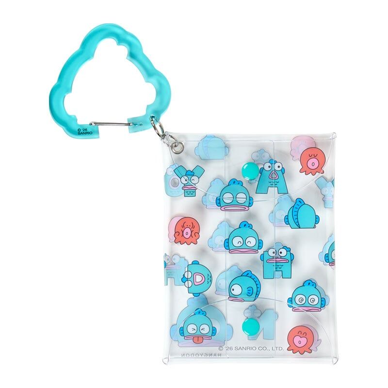 日本 Sanrio Hangyodon 水怪 & Bad Badtz-Maru XO 搞怪表情系列 - 啪啪袋連爬山扣