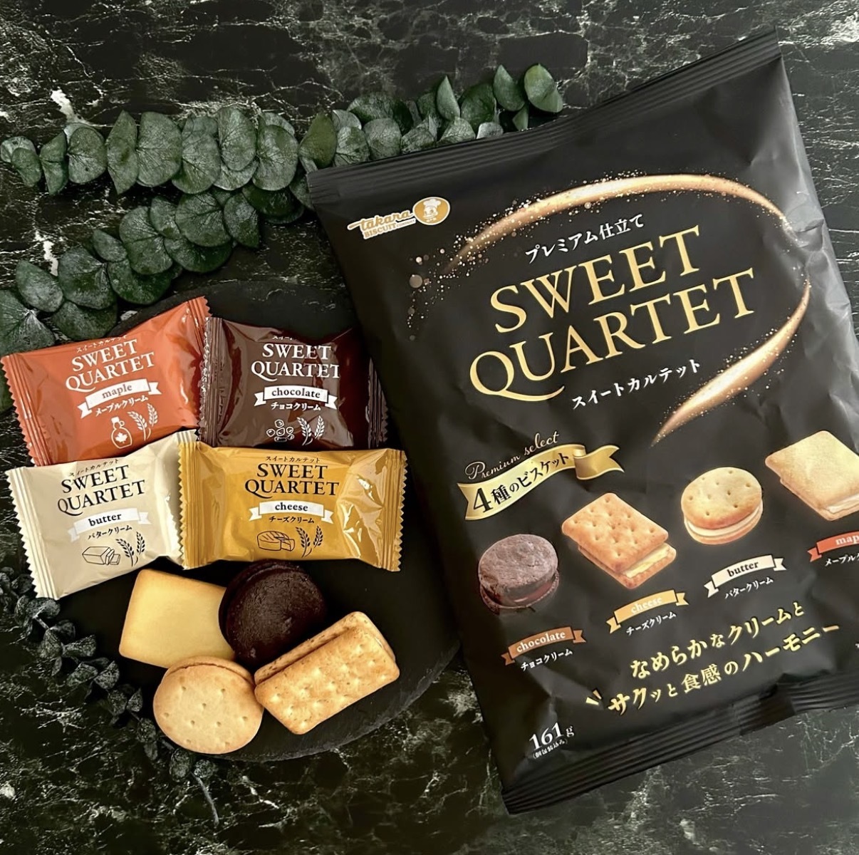 【長線好評】JP Premium 四重奏夾心餅乾 127g 0233 TK260319