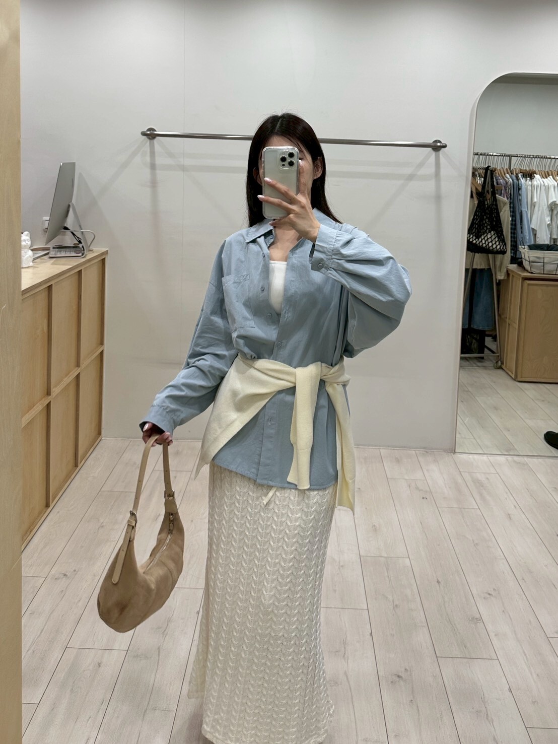 優雅知性針織半身裙