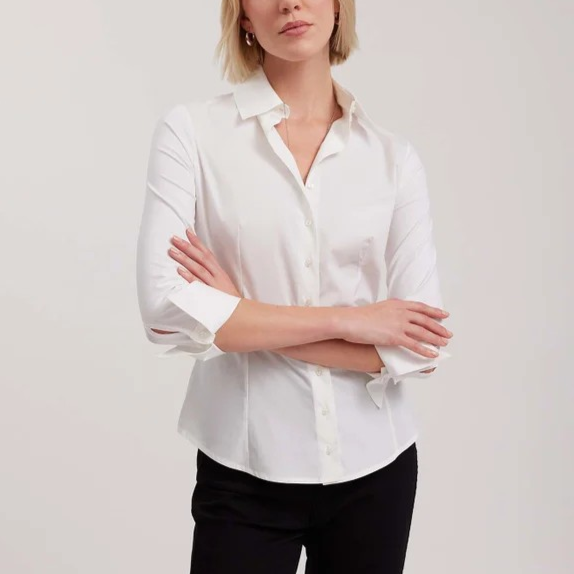 1AF0323-002 [ANNE FONTAINE] Connie Shirt White #P0851301 (EU)