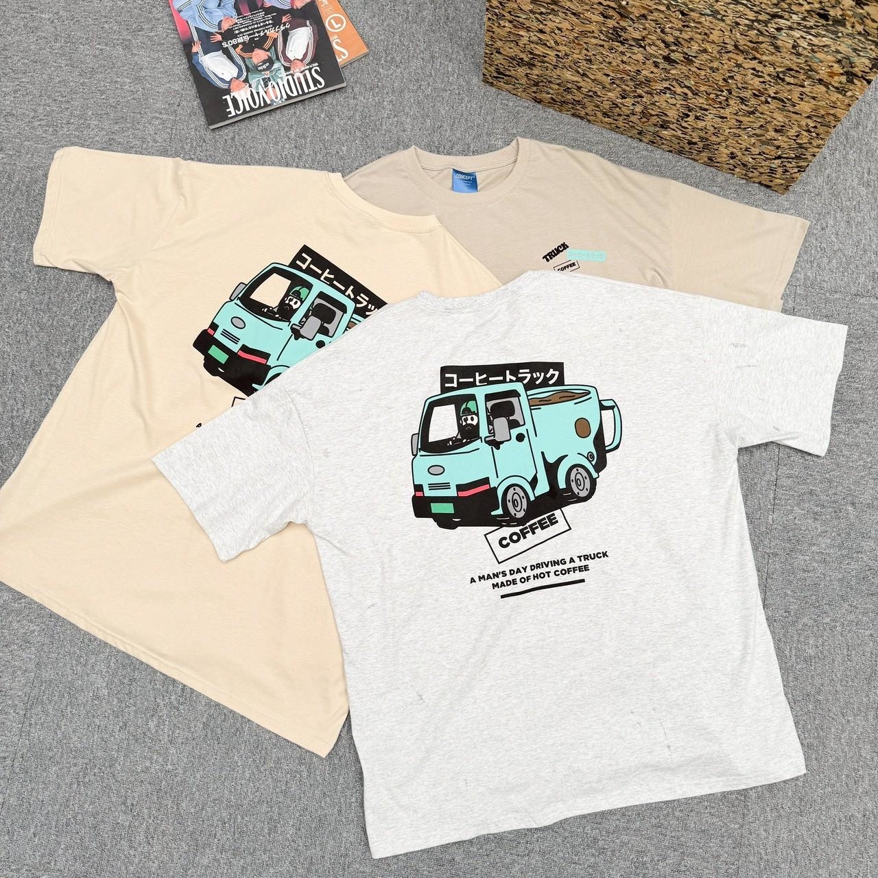 日文咖啡卡車印花短T 81175