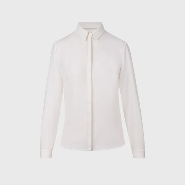 1AF0323-003 [ANNE FONTAINE] Sagane Shirt White #H14F37601 (EU)