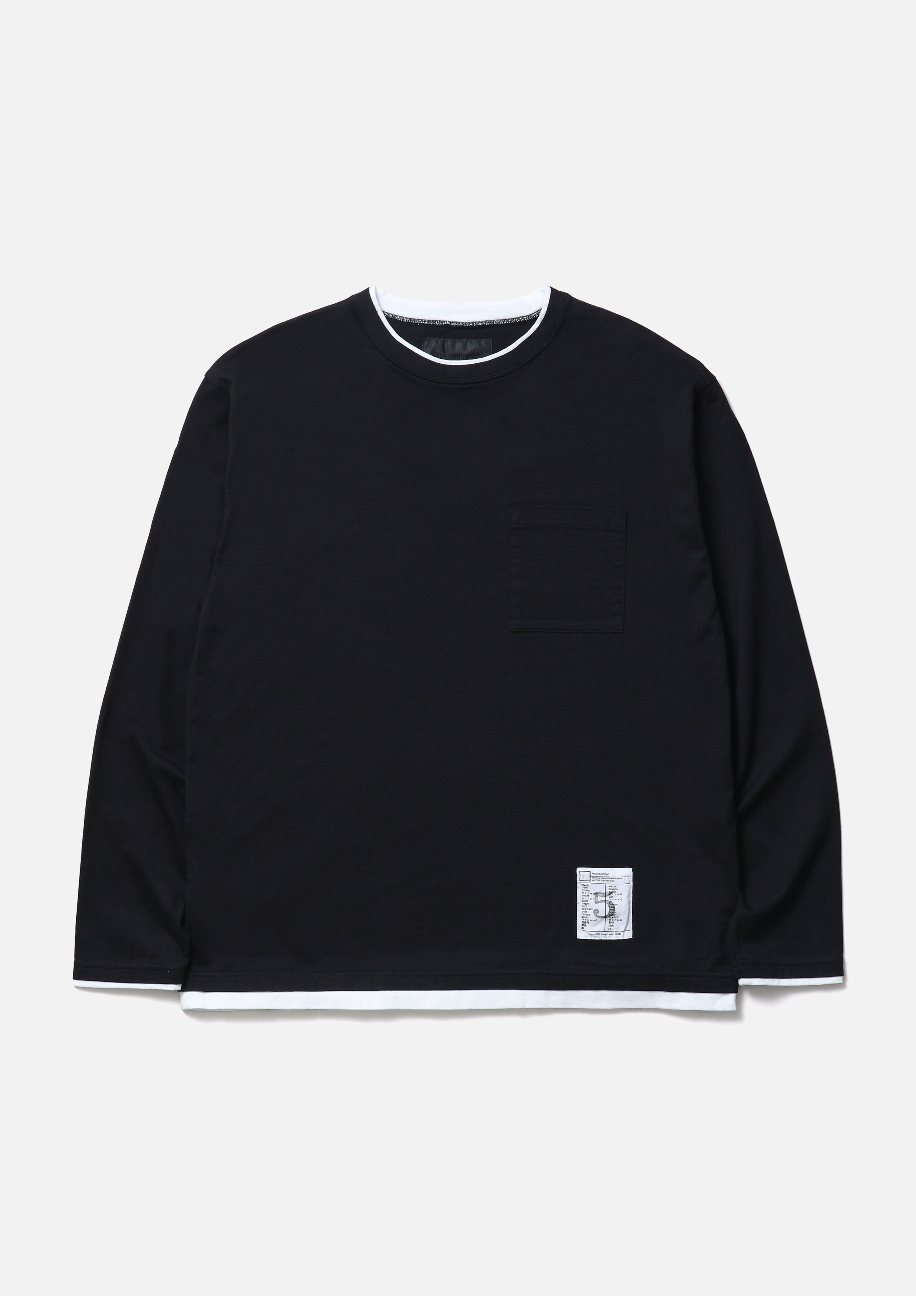 【NEIGHBORHOOD 】 0321(六） 發售BW . LAYERED TRIM CREWNECK LS