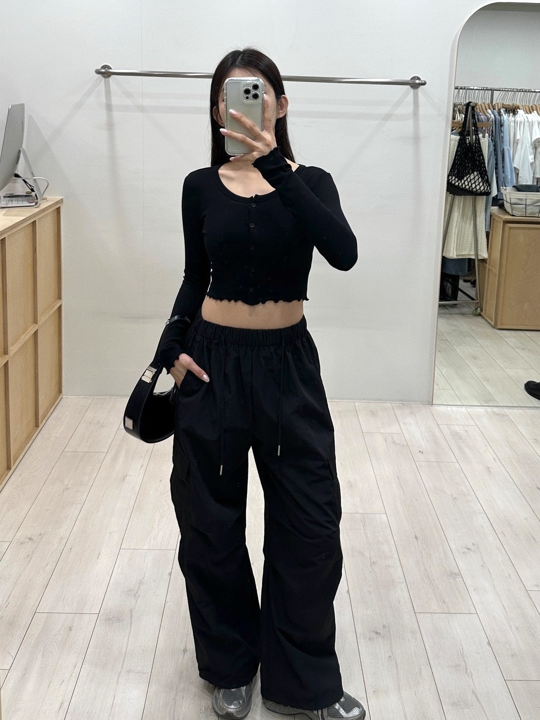 輕鬆隨性挺版寬鬆刷刷褲