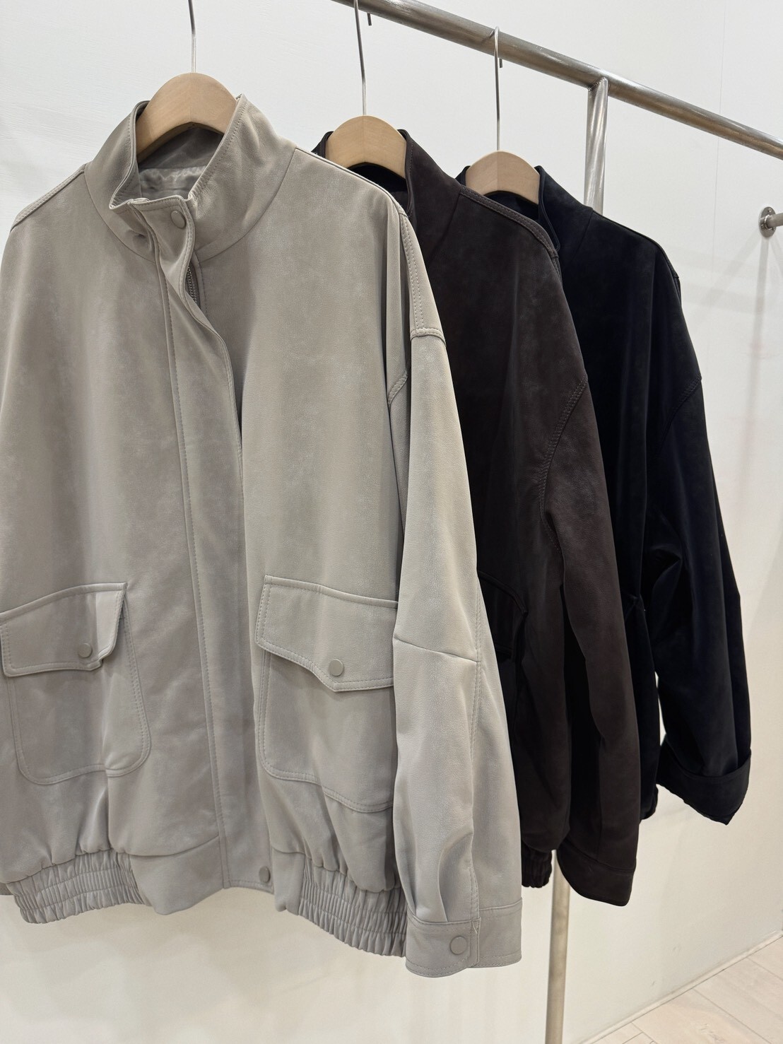 春天必收質感軟麂皮外套