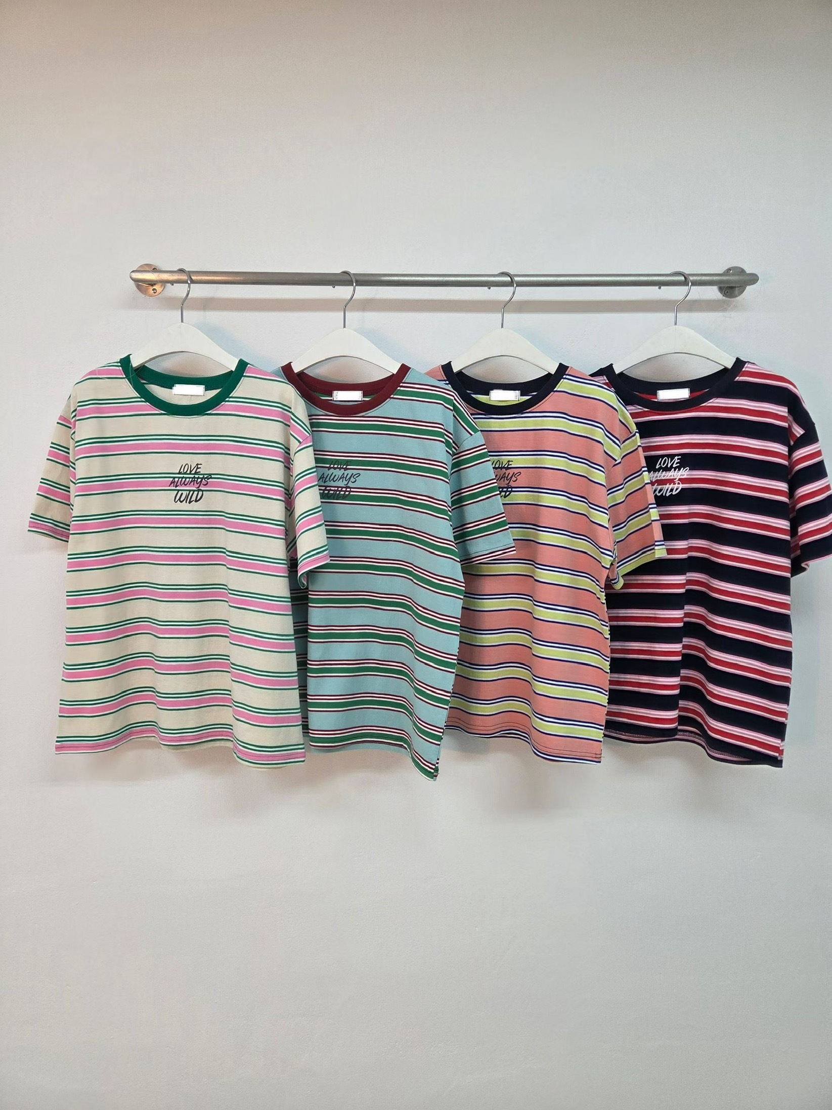 SF263193 橫間Love Always Wild Tee*4色