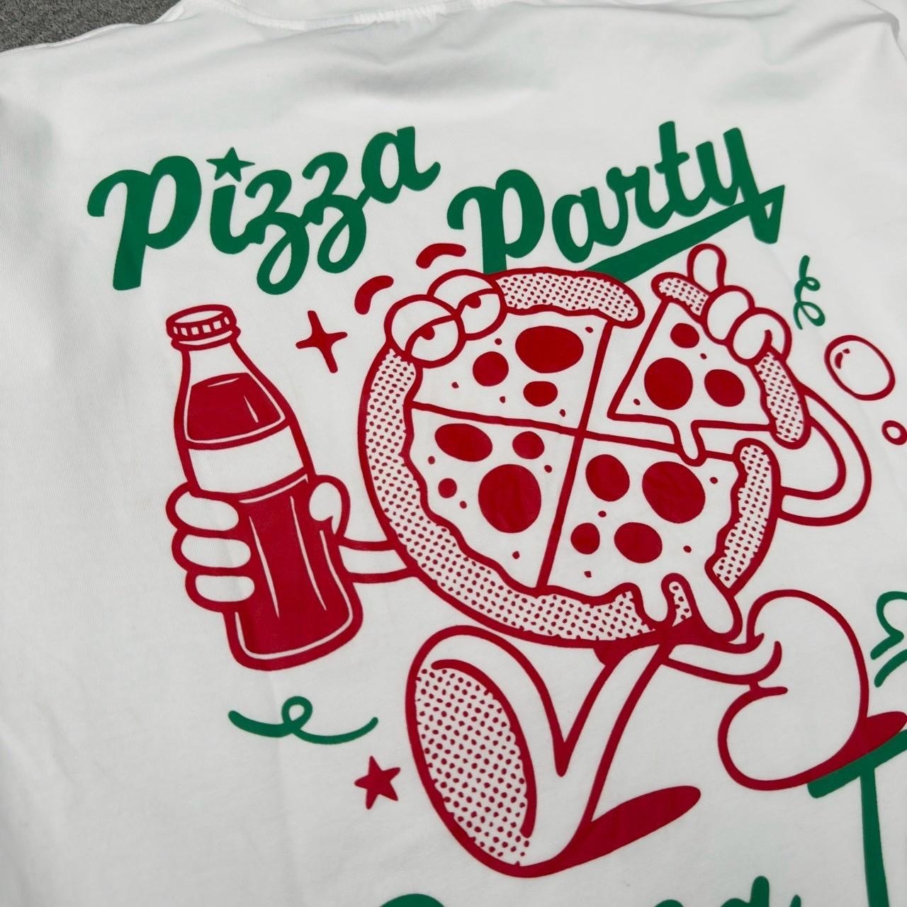 【涼感系列】披薩塗鴉印花短T 18977