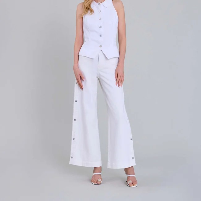 1AF0323-006 [ANNE FONTAINE] Rosebush Pants White #P23F09101 (EU)