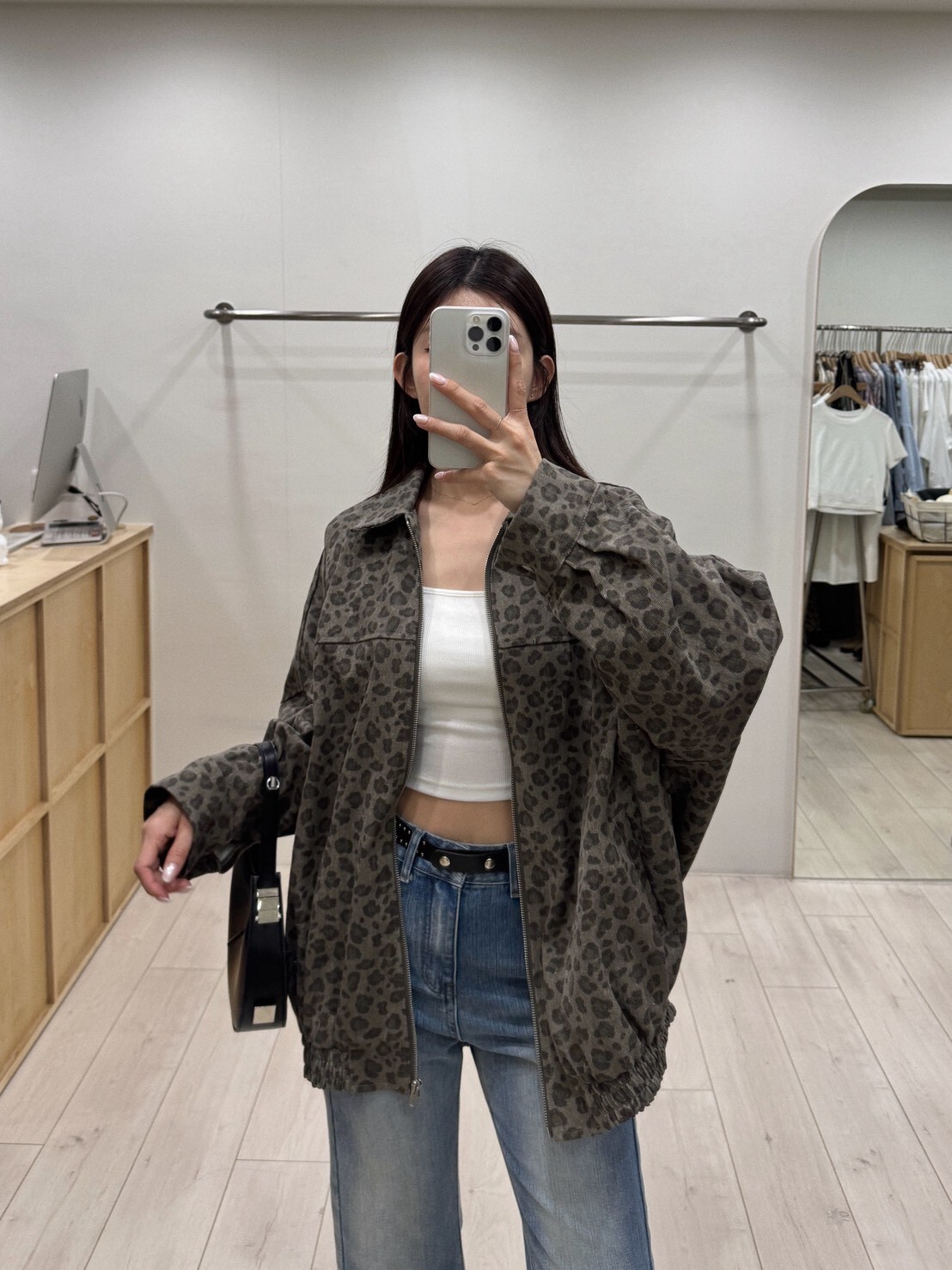 豹紋寬鬆大外套