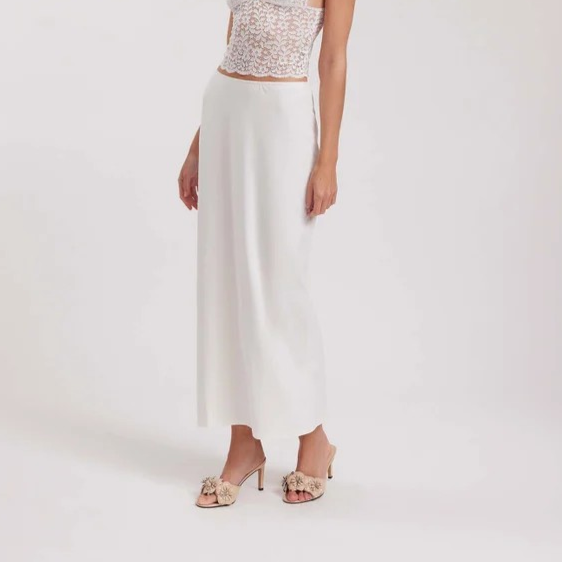 1AF0323-008 [ANNE FONTAINE] Ladya Skirt White #H22F416119 (EU)