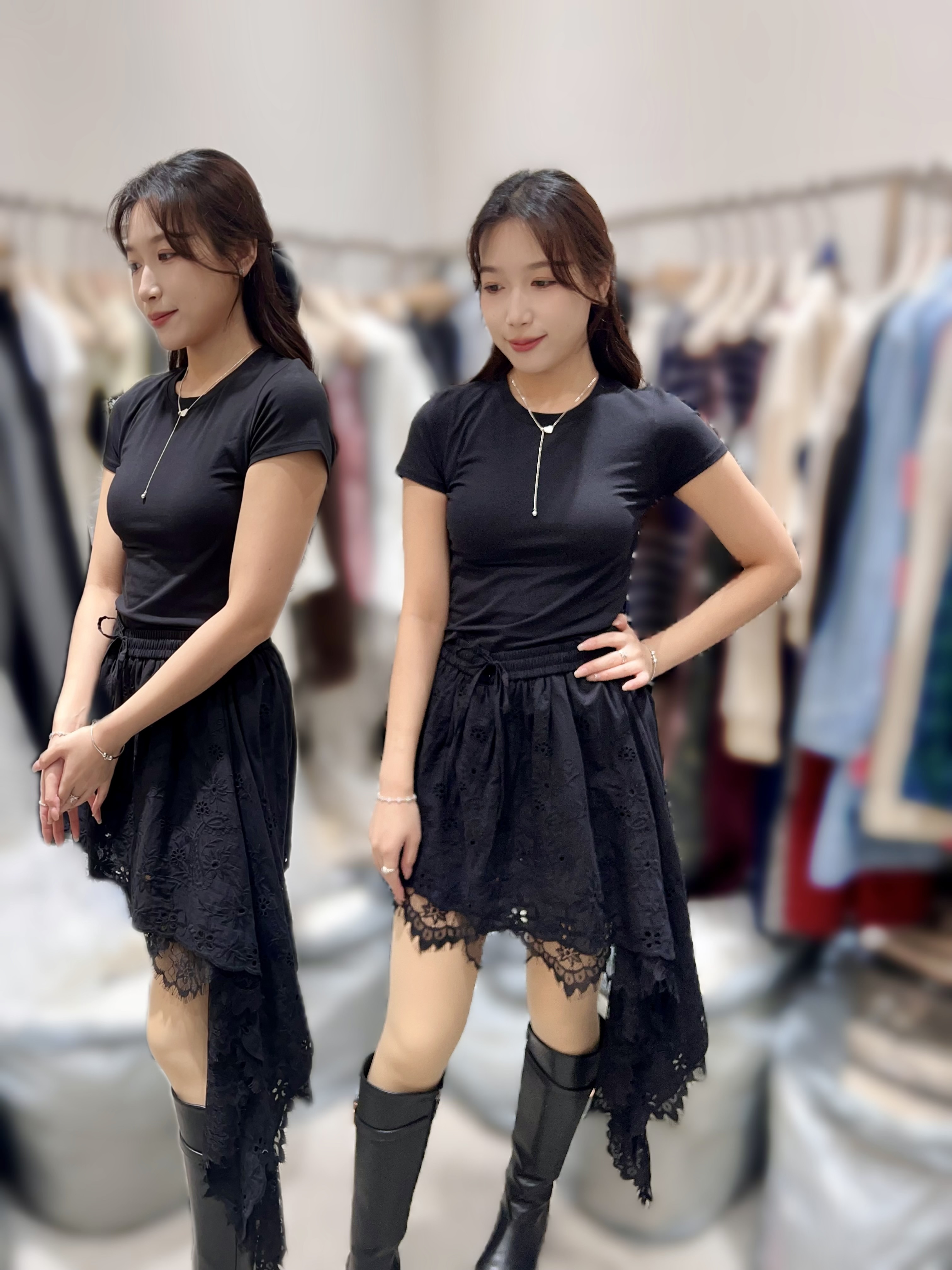 RL14  lace 裙 腰 28-38 HIP 46 長 13-34 $599 (一口價)