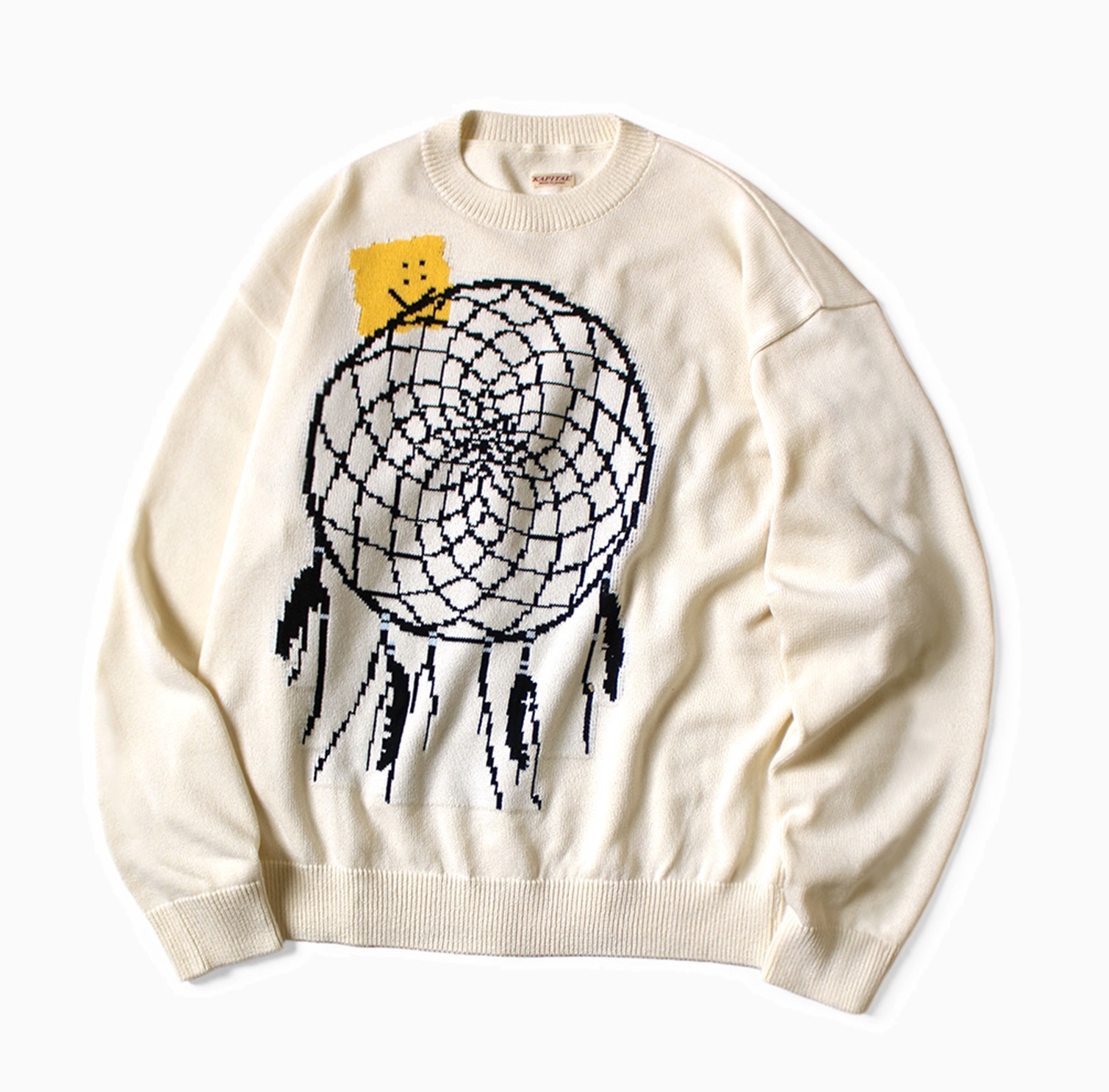 KAPITAL 2026 7G Knit Peckish DREAMCATCHER Crew Neck SWEATER - PRE ORDER ITEM (預訂中)