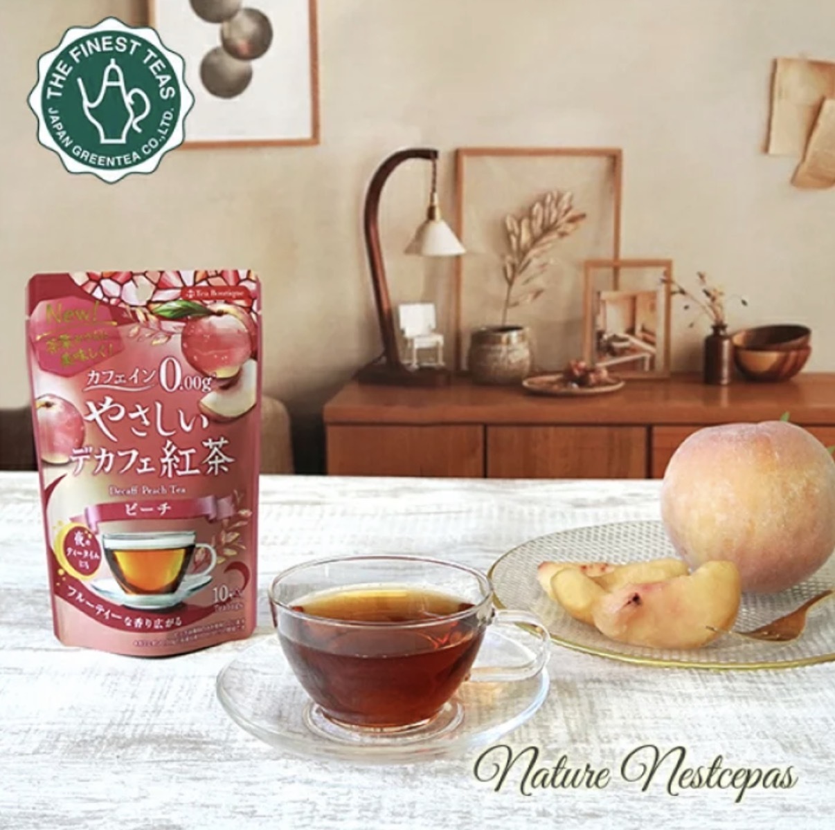 JP TB 無咖因白桃風味紅茶 10包 6667 TK260319