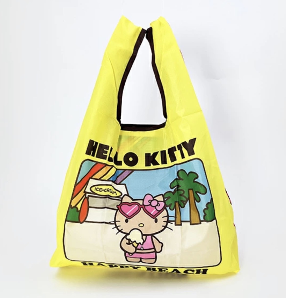 JP Hello Kitty 啡版粉泳衣 雪糕款環保袋 M 2054 TK260319