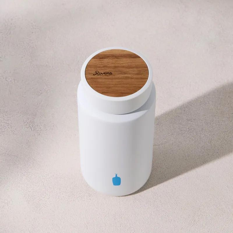 日本Blue Bottle Coffee × RIVERS MOK 木蓋不鏽鋼保溫瓶