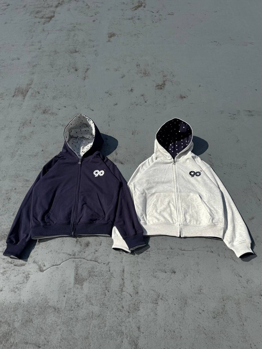 【9090】0321 發售 90 Logo Reversible Dot Zip Hoodie 雙面穿點點外套