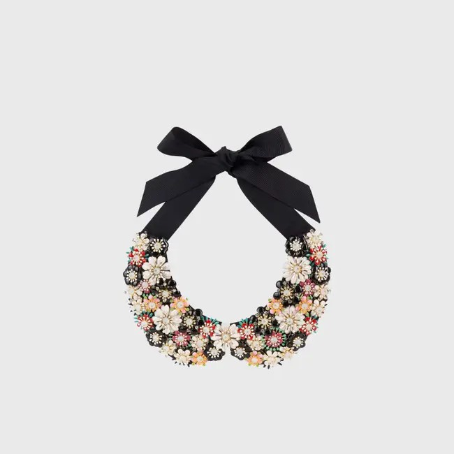 1AF0323-017 [ANNE FONTAINE] Imel Collar Black #P18A70603 (EU)