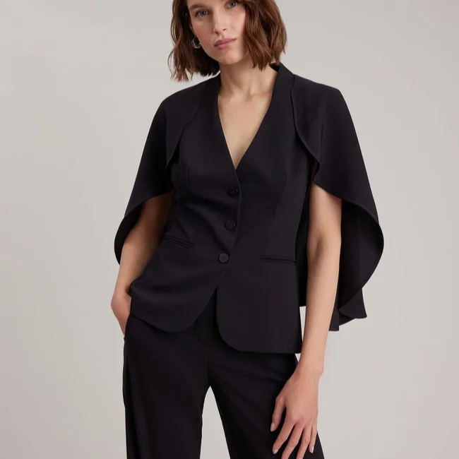 1AF0323-018 [ANNE FONTAINE] Myliane Jacket Black #P18F24703 (EU)