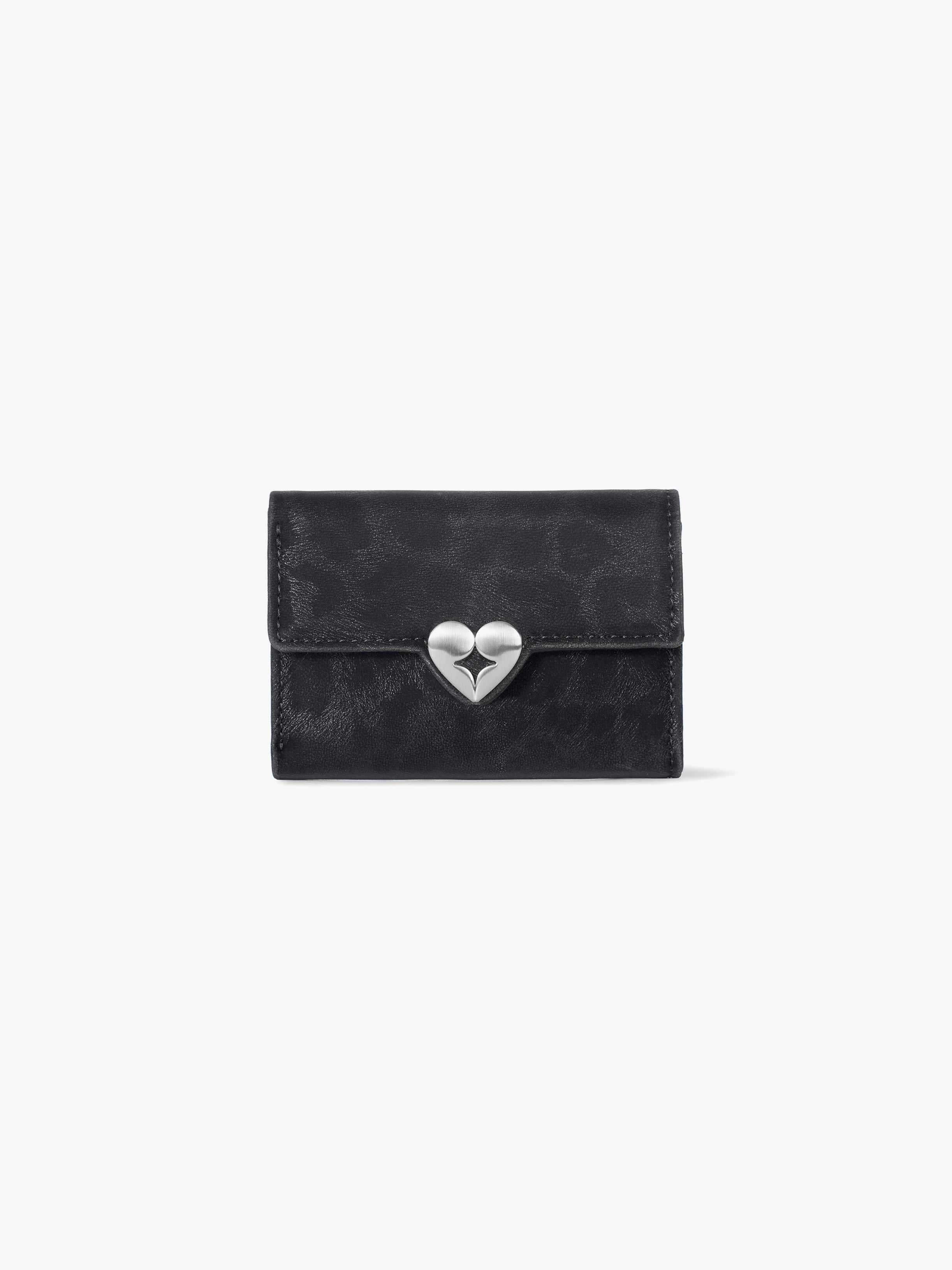 fennec - hearty flap wallet (leopard black)