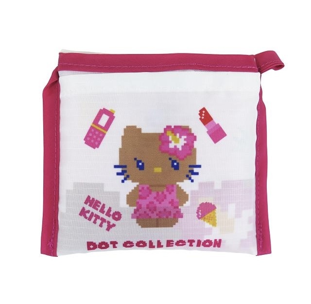 JP Hello Kitty 啡版粉泳衣 粉白環保袋 S 9114 TK260319