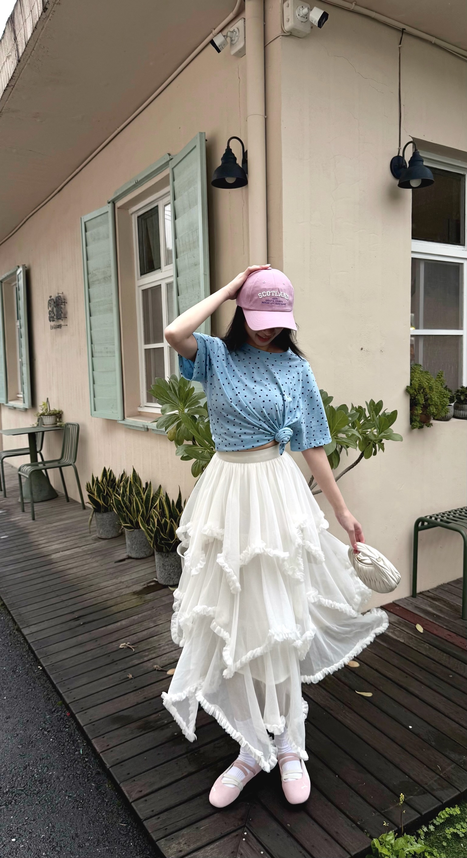 澎鬆感不規則紗裙