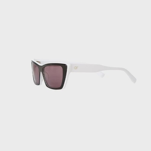 1AF0323-021 [ANNE FONTAINE] Hera Sunglasses Black/White #P24A00000 (EU)