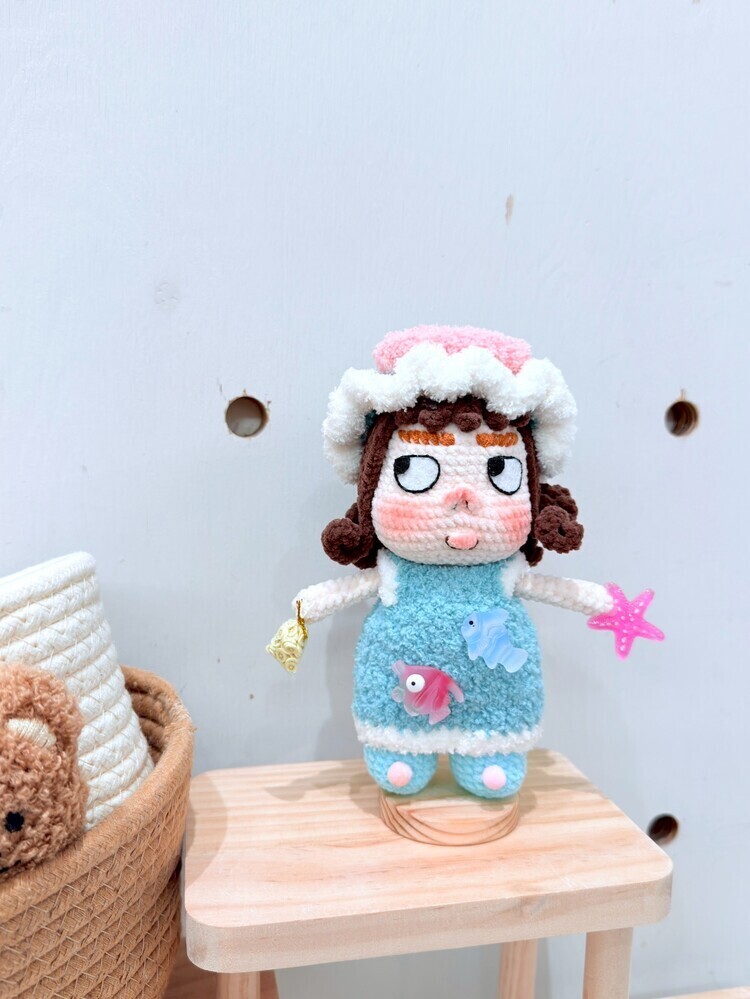 毛絨絨醜魚醜娃吊飾-19號『約15cm』