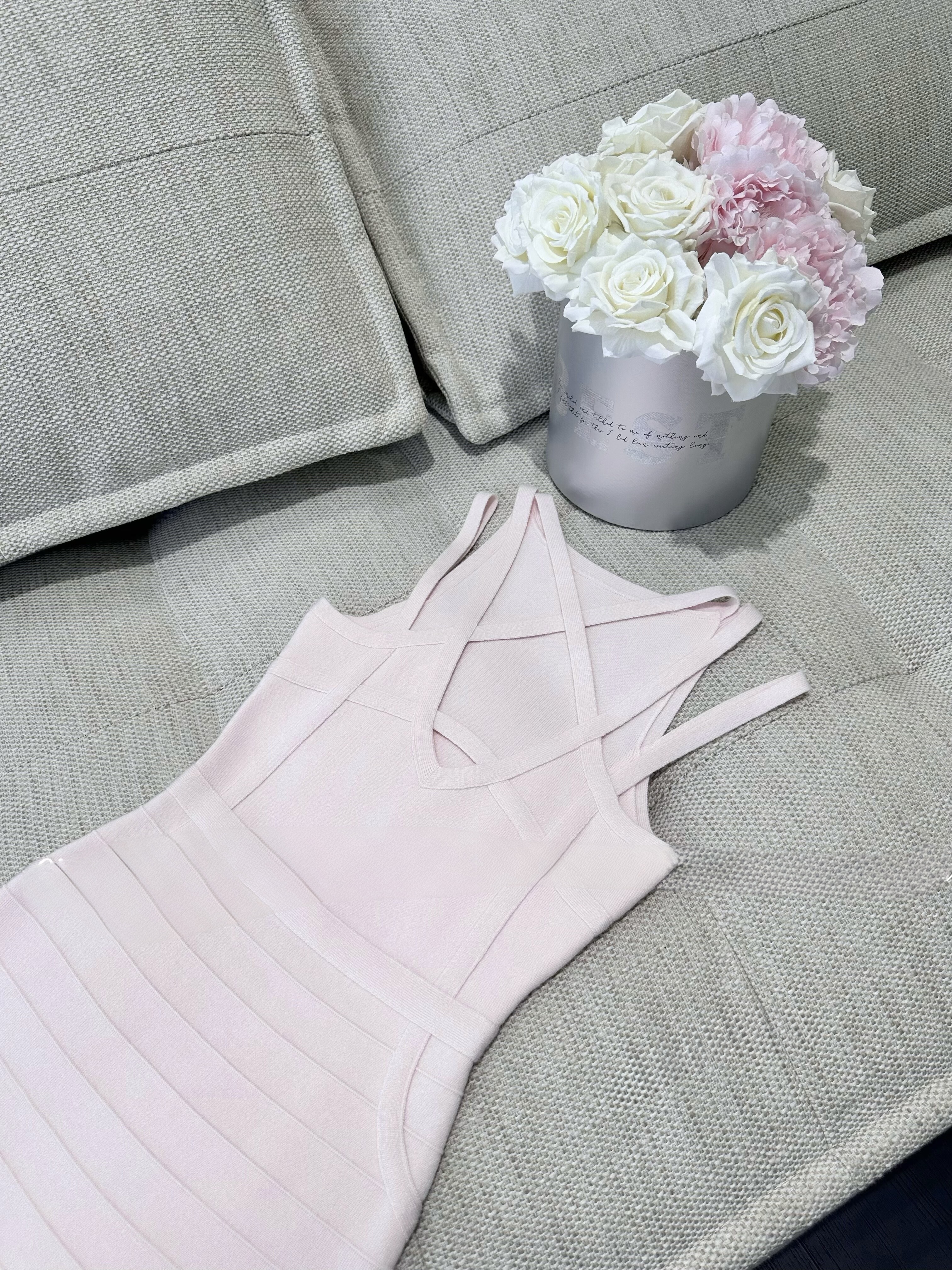 設計師家訂染紗繃帶針織洋裝$2380